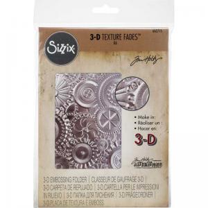 Tim Holtz Sizzix 3D Texture Fades - Mechanics [662715]
