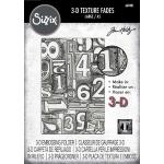 Tim Holtz Sizzix 3D Texture Fades - Numbered, Large [667081]