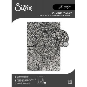 Tim Holtz Sizzix 3D Texture Fades - Tree Rings [667258]
