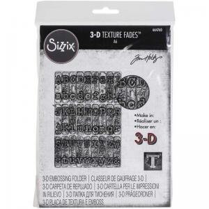 Tim Holtz Sizzix 3D Texture Fades - Typewriter [664760]