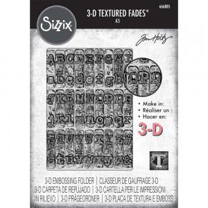 Tim Holtz Sizzix 3D Texture Fades - Typewriter, Large [666885]