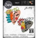 Tim Holtz Sizzix Thinlits - Abstract Faces [665845]