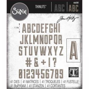 Tim Holtz Sizzix Thinlits - Alphanumeric Emporium [666282]