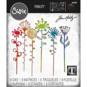 Tim Holtz Sizzix Thinlits - Artsy Stems [665846]