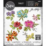 Tim Holtz Sizzix Thinlits - Brushstroke Flowers Mini [666284]