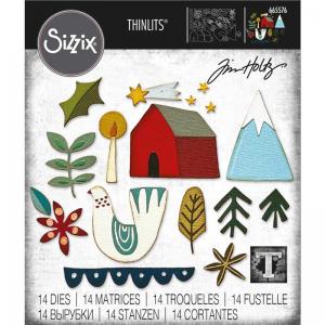 Tim Holtz Sizzix Thinlits - Funky Nordic [665576]