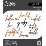 Tim Holtz Sizzix Thinlits - Handwritten Halloween [660958]