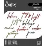 Tim Holtz Sizzix Thinlits - Handwritten Holidays [660979]