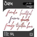 Tim Holtz Sizzix Thinlits - Handwritten Love [660218]