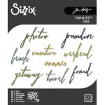 Tim Holtz Sizzix Thinlits - Handwritten Vacation [661286]
