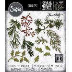 Tim Holtz Sizzix Thinlits - Holiday Greens Mini [661597]