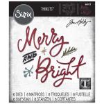 Tim Holtz Sizzix Thinlits - Merry & Bright [664739]