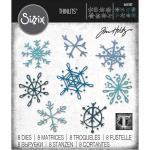 Tim Holtz Sizzix Thinlits - Scribbly Snowflakes [665582]