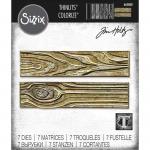 Tim Holtz Sizzix Thinlits - Woodgrain Colorize [665860]