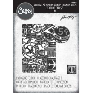 Tim Holtz Sizzix Vault Multi-Level Texture Fades - Airmail [666869]