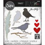 Tim Holtz Sizzix Vault Thinlits Dies - Lovebirds [666566]