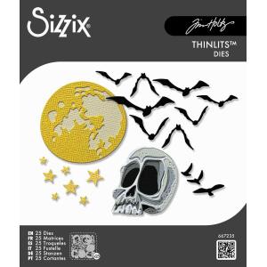 Tim Holtz Sizzix Vault Thinlits Dies - Moonlight Scare [667235]