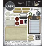Tim Holtz Sizzix Vault Thinlits Dies - Noteworthy [666876]