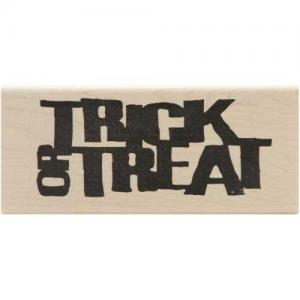 Tim Holtz by Stampers Anonymous Wood Mounted Stamp - [J3-1966] Trick Or Treat
