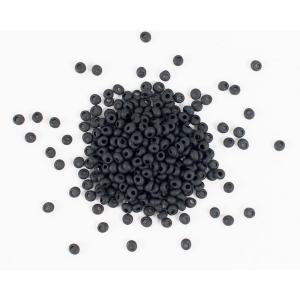 Toho Magatama Beads - [M49F] Opaque Frosted Jet