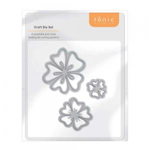 Tonic Studios Cutting Die Set - Simple Florals - Pretty Pansy [4447E]
