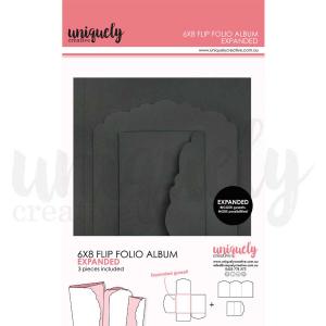 Uniquely Creative 6" x 8" Flip Folio Album Expanded - Black [UCE2063]