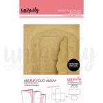 Uniquely Creative 6" x 8" Flip Folio Album Expanded - Kraft [UCE2062]