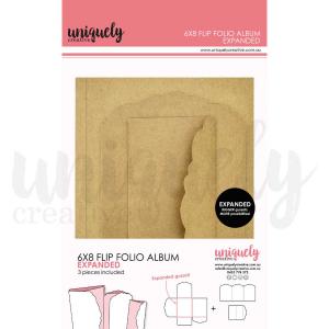 Uniquely Creative 6" x 8" Flip Folio Album Expanded - Kraft [UCE2062]
