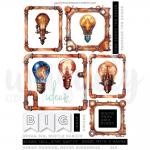 Uniquely Creative Cut-A-Part Sheet - Steampunk Graffiti [UCSS140]