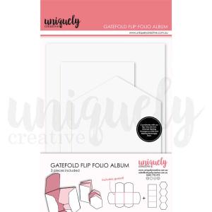 Uniquely Creative Gatefold Flip Folio Album - White [UCE2097]