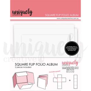 Uniquely Creative Square Flip Folio Album - White [UCE2096]