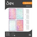 Vicki Boutin / Sizzix Stencils - Words & Numbers [667161]