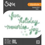 Vicki Boutin / Sizzix Thinlits - Vicki Holiday Script [667189]