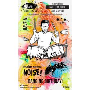 Visible Image Clear Stamp Set - Make Some Noise [VIS-MSN-01]