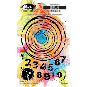 Visible Image Clear Stamp Set - Spiralling [VIS-SPI-01]