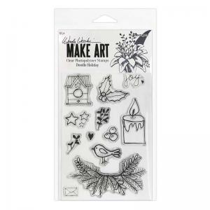 Wendy Vecchi Make Art Clear Stamp Set - Doodle Holiday [WVB82149]