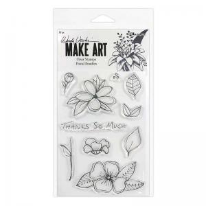 Wendy Vecchi Make Art Clear Stamp Set - Floral Doodles [WVB81050]