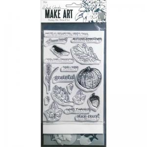 Wendy Vecchi Mark Art Stamp, Die, and Stencil Set - Autumn Greetings [WVZ75240]
