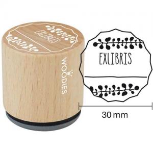 Woodies Mounted Rubber Stamp - Exlibris 2 [8004]