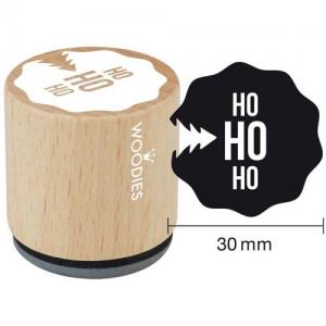 Woodies Mounted Rubber Stamp - Ho Ho Ho [7008]