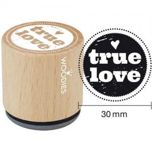 Woodies Mounted Rubber Stamp - True Love [4008]
