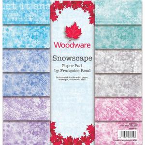 Woodware 8" x 8" Paper Pad - Snowscape [FRPP007]