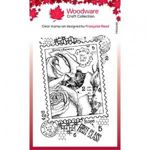 Woodware Craft Collection Clear Stamp - Postal Rose [FRS1046]