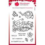 Woodware Craft Collection Clear Stamp Set - Bird Nest [FRS972]