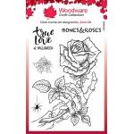 Woodware Craft Collection Clear Stamp Set - Bones & Rose [JGS841]