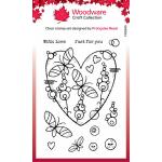 Woodware Craft Collection Clear Stamp Set - Butterfly Heart [FRS965]