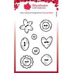 Woodware Craft Collection Clear Stamp Set - Buttons [FRM054]
