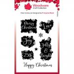 Woodware Craft Collection Clear Stamp Set - Christmas Patches [FRS1064]