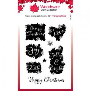 Woodware Craft Collection Clear Stamp Set - Christmas Patches [FRS1064]