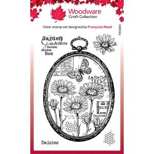 Woodware Craft Collection Clear Stamp Set - Daisy Frame [FRS980]